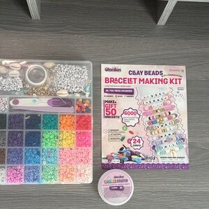 Clay Beads Bracelet Making Kit with 24 Colors